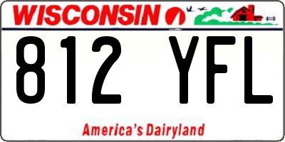 WI license plate 812YFL