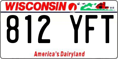 WI license plate 812YFT