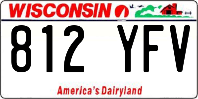 WI license plate 812YFV