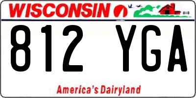 WI license plate 812YGA