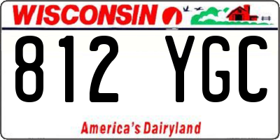WI license plate 812YGC
