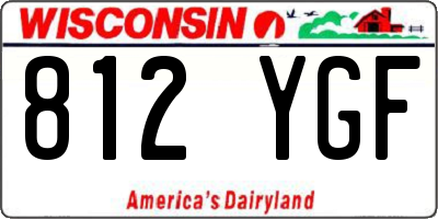 WI license plate 812YGF
