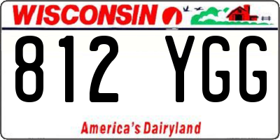 WI license plate 812YGG