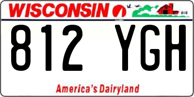 WI license plate 812YGH