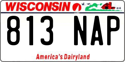 WI license plate 813NAP