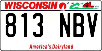 WI license plate 813NBV