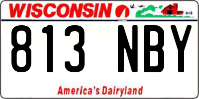 WI license plate 813NBY