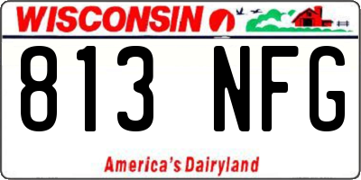 WI license plate 813NFG
