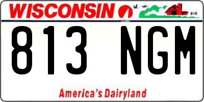 WI license plate 813NGM