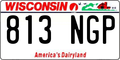 WI license plate 813NGP