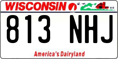 WI license plate 813NHJ