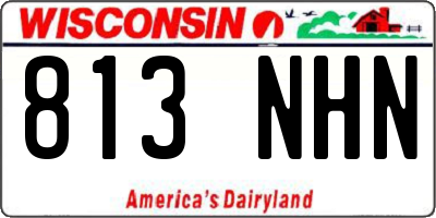 WI license plate 813NHN