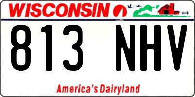 WI license plate 813NHV