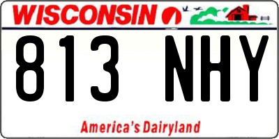 WI license plate 813NHY