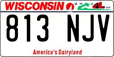WI license plate 813NJV