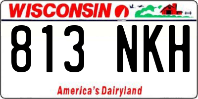 WI license plate 813NKH