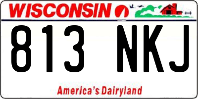 WI license plate 813NKJ