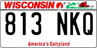 WI license plate 813NKQ