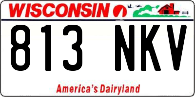 WI license plate 813NKV