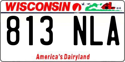 WI license plate 813NLA