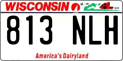 WI license plate 813NLH