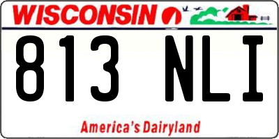 WI license plate 813NLI