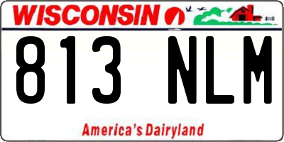 WI license plate 813NLM