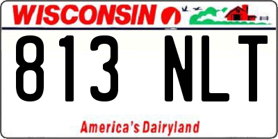 WI license plate 813NLT