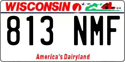 WI license plate 813NMF