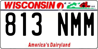 WI license plate 813NMM