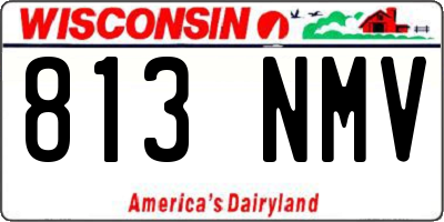 WI license plate 813NMV
