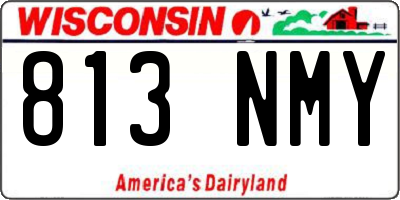 WI license plate 813NMY