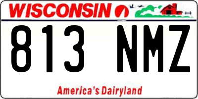 WI license plate 813NMZ