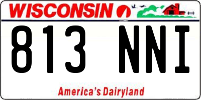 WI license plate 813NNI