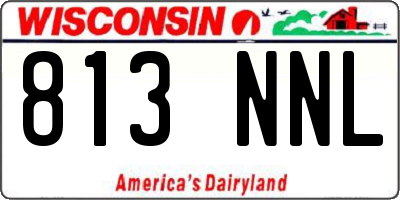 WI license plate 813NNL