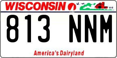 WI license plate 813NNM