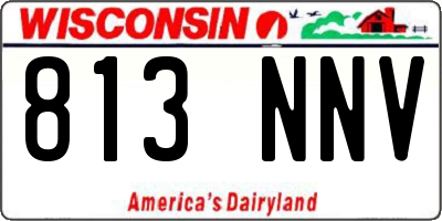 WI license plate 813NNV