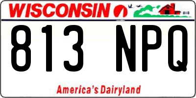 WI license plate 813NPQ