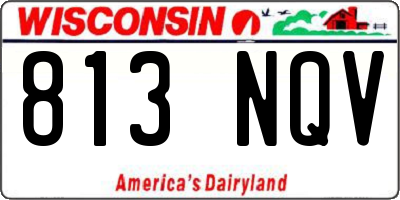 WI license plate 813NQV