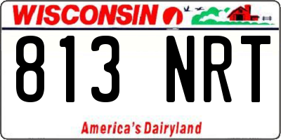 WI license plate 813NRT