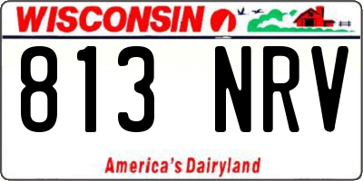 WI license plate 813NRV