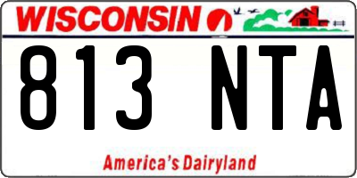 WI license plate 813NTA