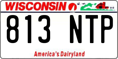 WI license plate 813NTP