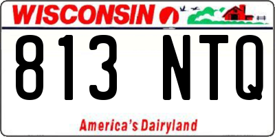 WI license plate 813NTQ
