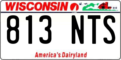 WI license plate 813NTS