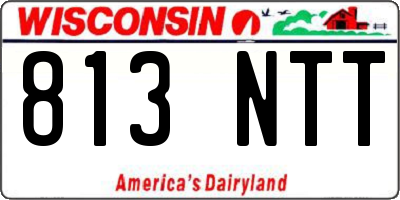 WI license plate 813NTT