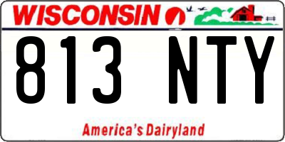 WI license plate 813NTY
