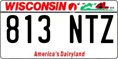 WI license plate 813NTZ