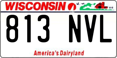WI license plate 813NVL