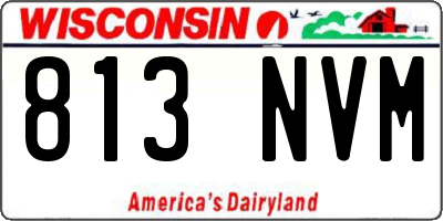 WI license plate 813NVM